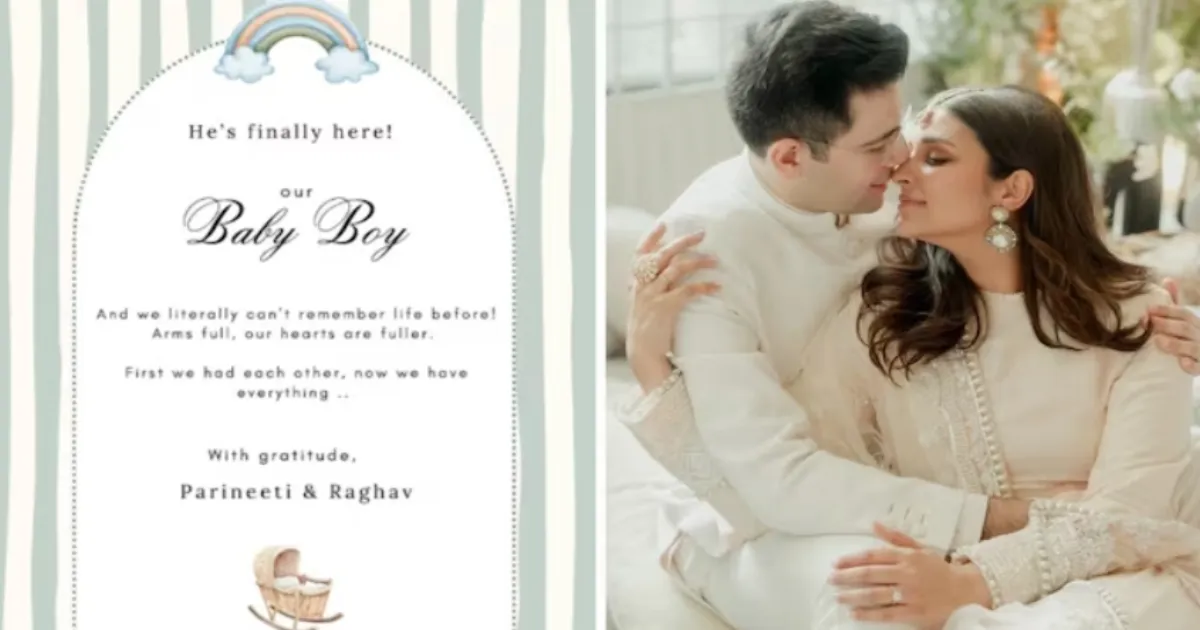 Parineeti Chopra and Raghav Chadha Announce Birth of First Child