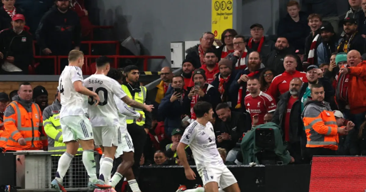 Maguire’s Late Header Ends Man United’s Nine-Year Anfield Curse in 2-1 Win Over Liverpool