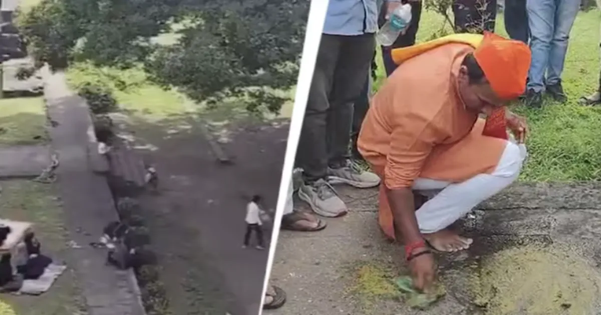 bjp-protesters-sprinkle-cow-urine-at-shaniwar-wada-amid
