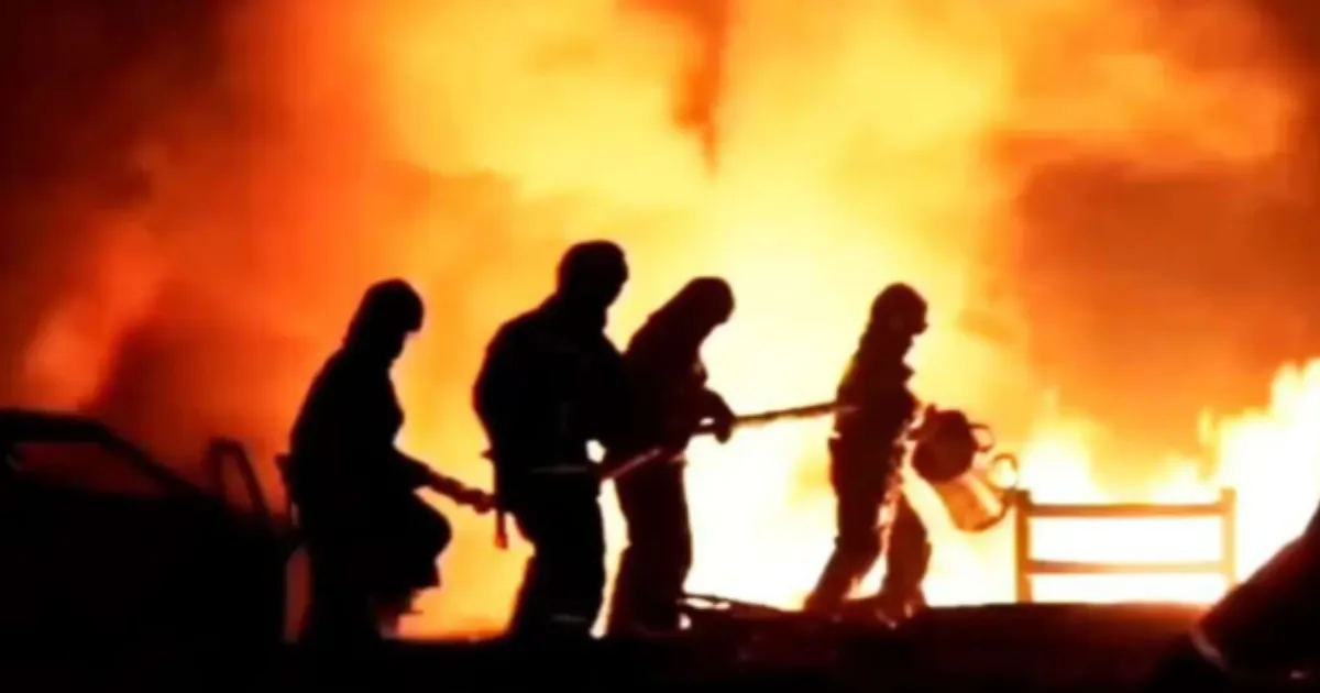 Ukrainian Drone Strike Ignites Fire at Russian Gas Plant, Halts Kazakh Gas Intake