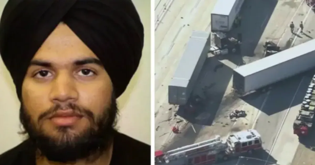 California Semi-Truck Crash Kills Three; Illegal Immigrant Driver From India Arrested