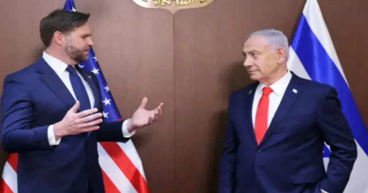 US Vice President JD Vance Condemns Israel’s Symbolic West Bank Annexation Vote