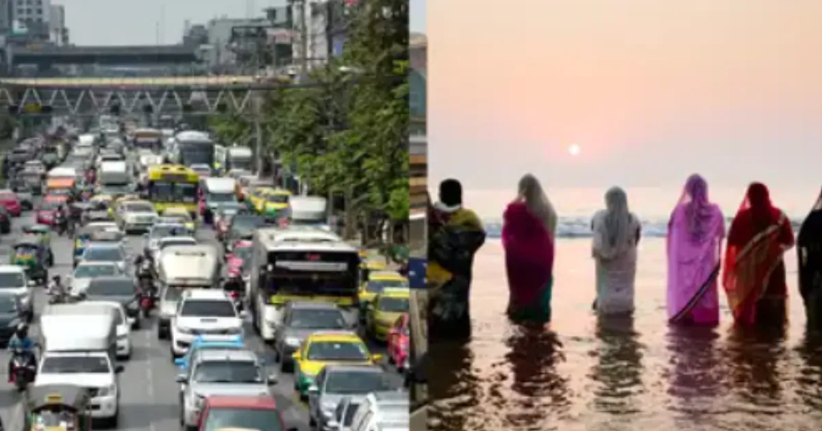 Delhi Imposes Citywide Traffic Curbs for Chhath Puja, Metro Extended