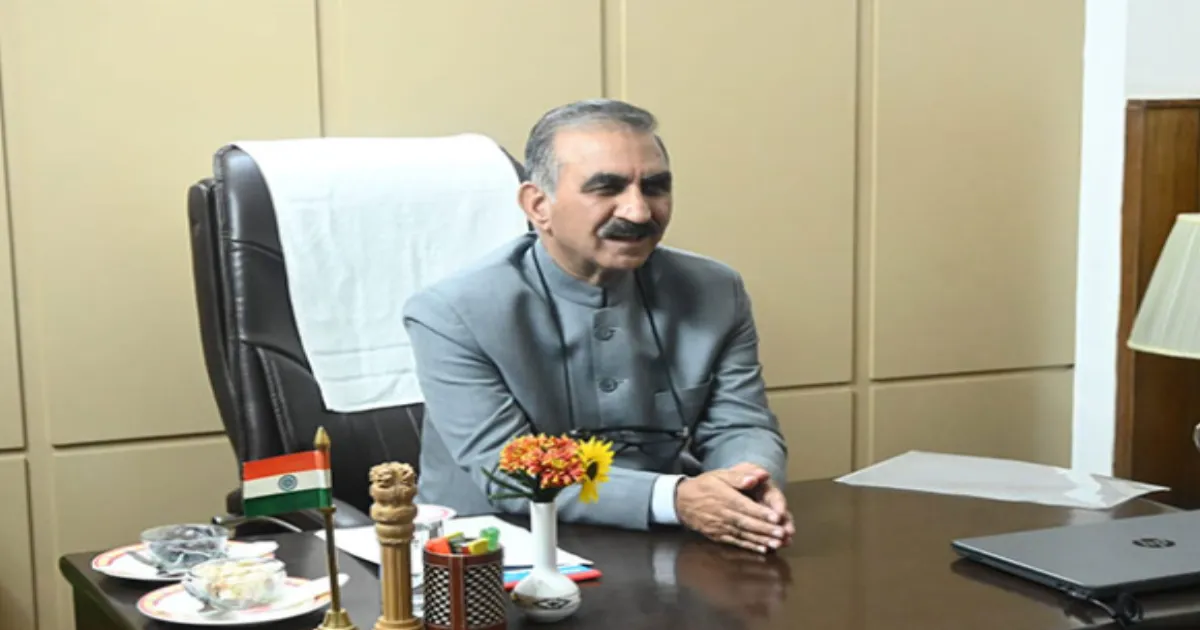 Himachal CM Sukhu Urges Centre to Install Doppler Radar, 150 Stations to Combat Climate Disasters