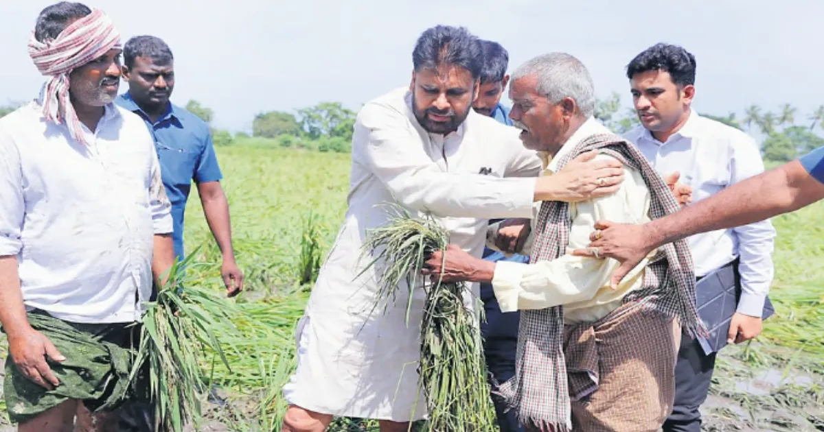 “Farmers Won’t Be Left Alone”: Pawan Kalyan Pledges Relief after Cyclone Montha Devastation