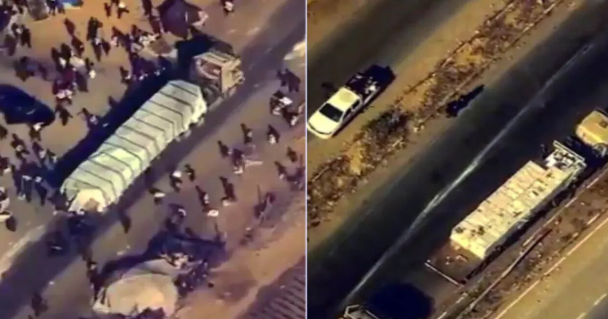 US Releases Drone Footage Allegedly Showing Hamas Looting Aid Convoy in Gaza