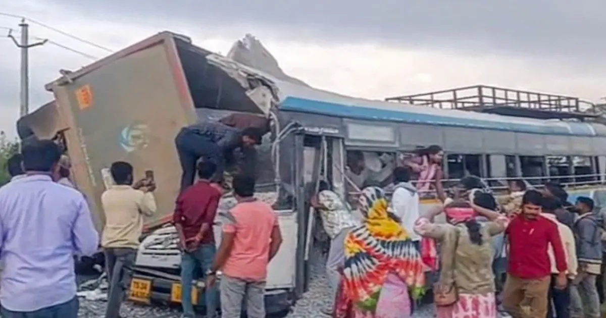 Telangana Bus-Truck Collision: Death Toll Rises to Twenty Four, PM Modi Announces Aid