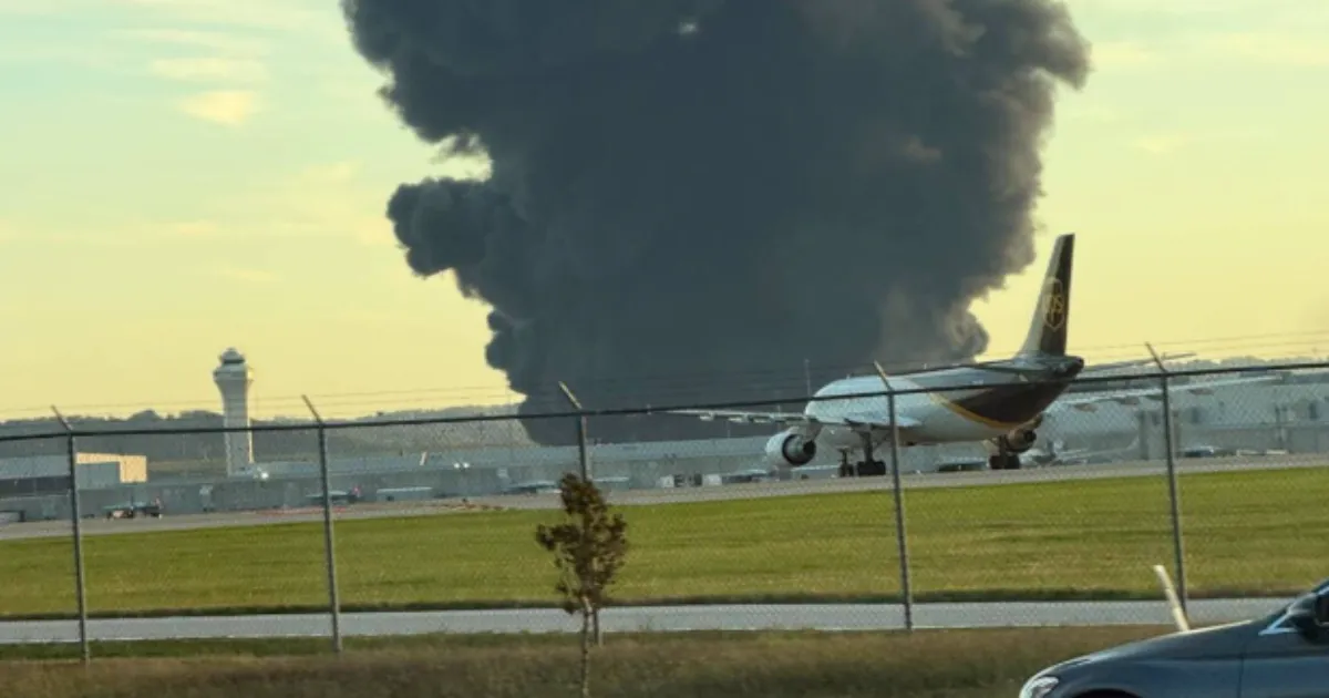 UPS Cargo Plane Crashes in Flames After Takeoff in Kentucky; At Least 3 Dead, 11 Injured