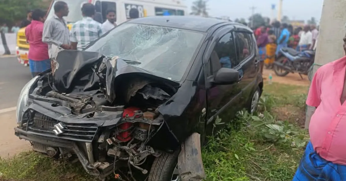 Cuddalore: Drunk Police Officers Kill Two Workers in Car Crash, Two Injured