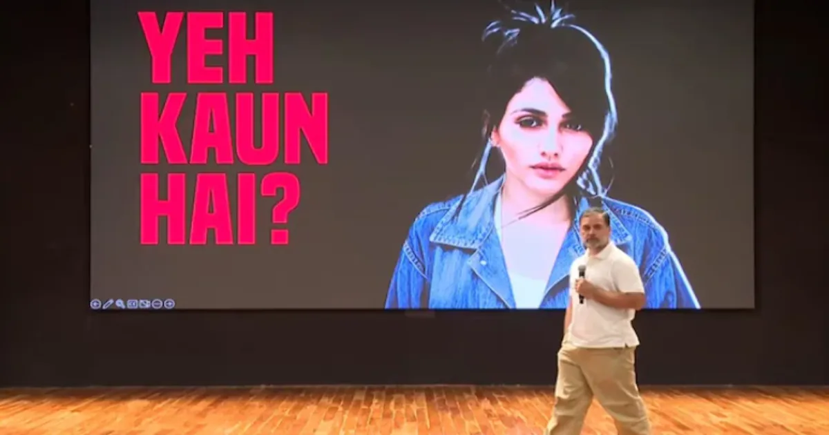 ‘Brazilian Model Voted 22 Times’: Rahul Gandhi Alleges Election Scam in Haryana