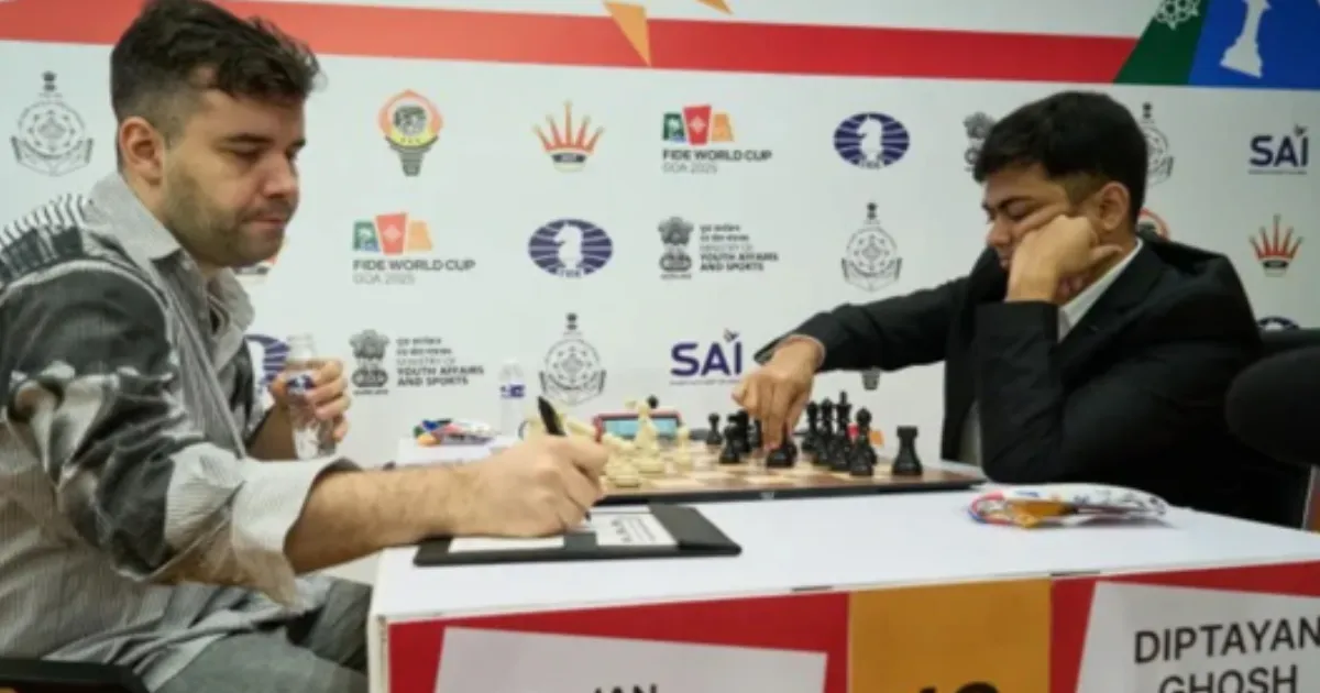 Diptayan Ghosh Stuns Nepomniachtchi in FIDE World Cup’s Biggest Upset