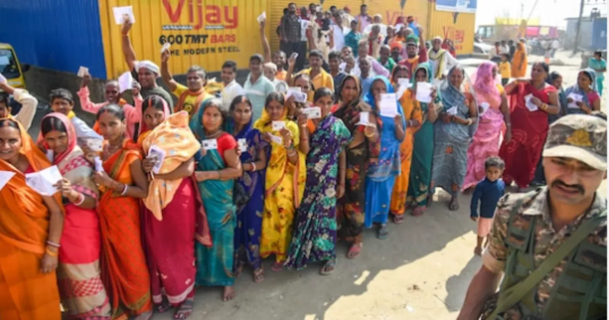 Bihar Phase 1 Polls:bihar-scripts-history-with-6466-voter-turnout-highest-i