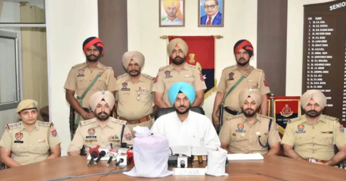 Amritsar Police Bust Pakistan-Funded Meth Network in Major Seizure; Arrest Two