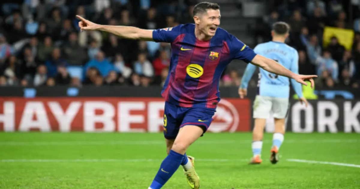 Barcelona Move Second in La Liga After Lewandowski Hat-Trick Against Celta Vigo