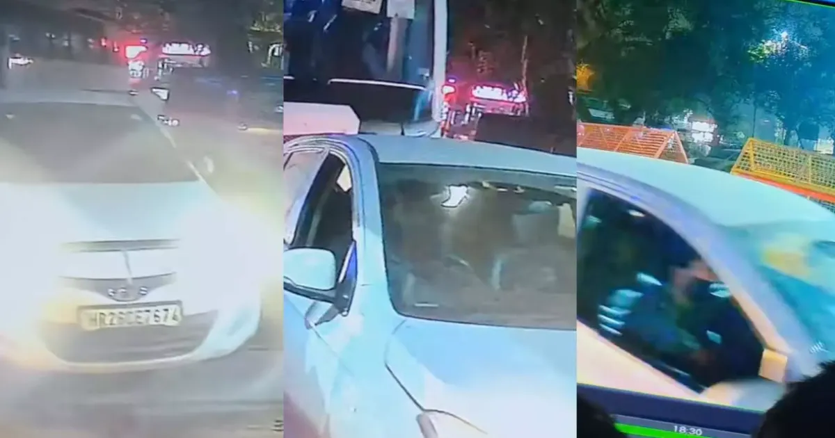 #JustIn: CCTV Captures Suspected Suicide Bomber Moments Before Red Fort Explosion