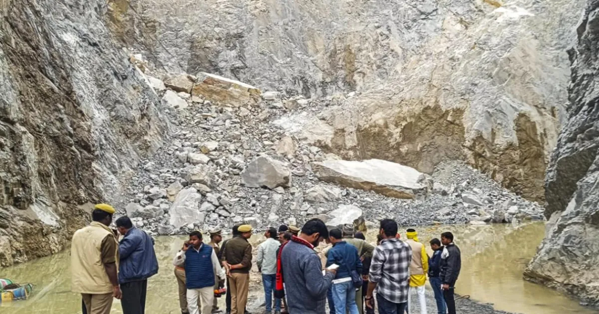 Sonbhadra Quarry Collapse Buries 15 Workers at Krishna Mines