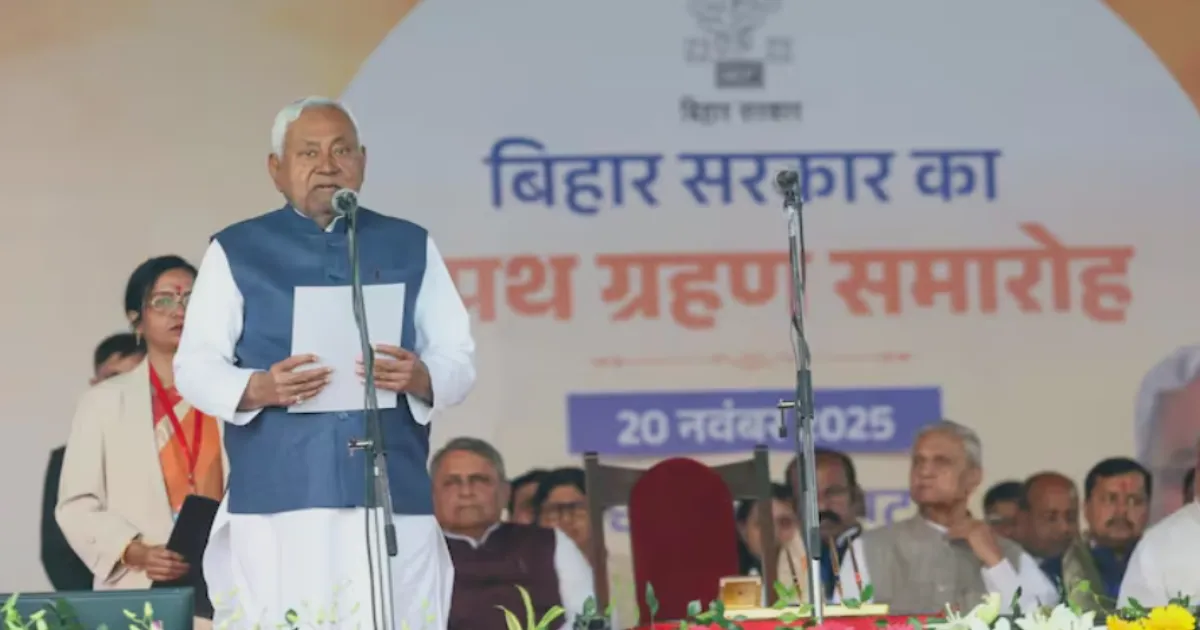 Nitish Kumar Retains Chief Minister Post, Hands Home Ministry to Samrat Choudhary