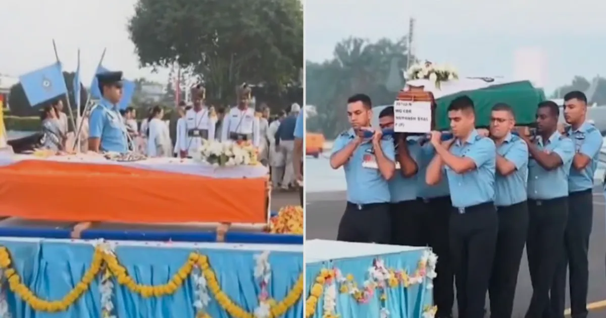 Coimbatore Bids Farewell to Tejas Pilot Wing Commander Namansh Syal