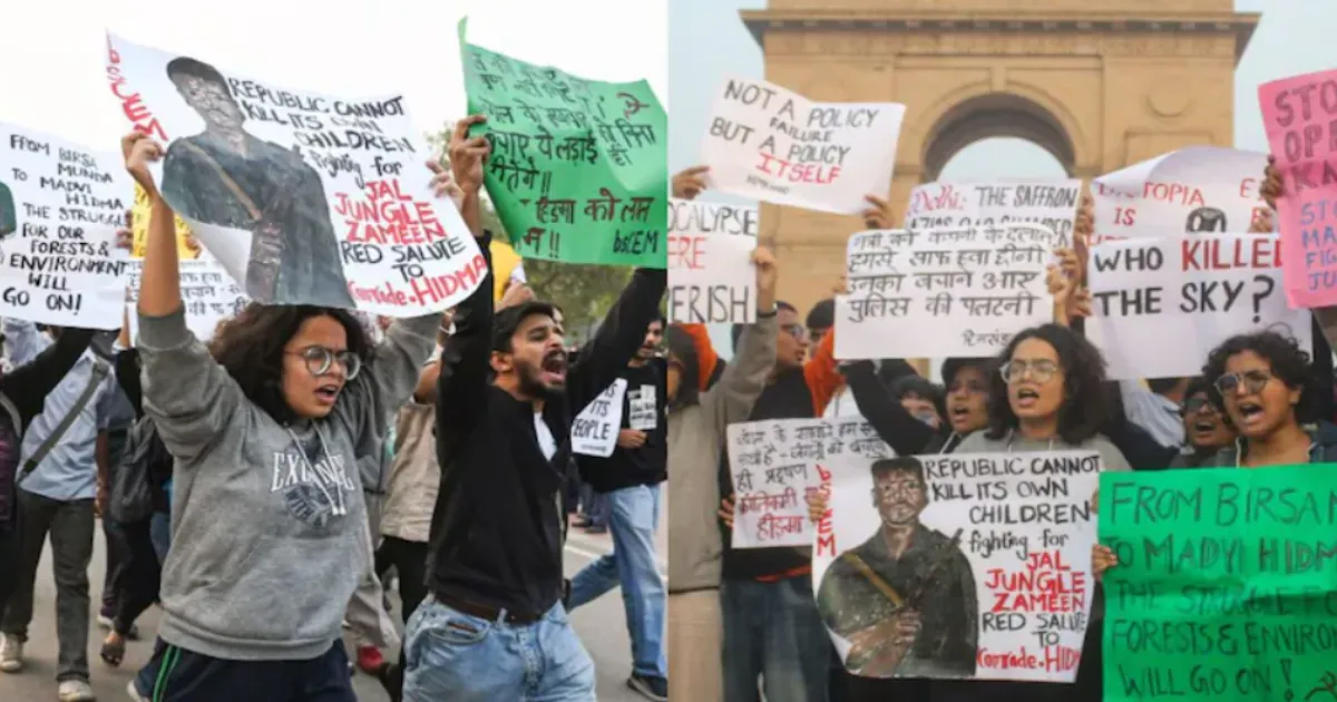 Internet Criticises Delhi Protest Organisers After Slogans Spark Clash and Distract From Pollution Issue