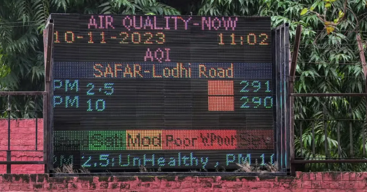 SAFAR Monitoring Shows Delhi Air Quality in “Very Poor” Category Until Nov 28