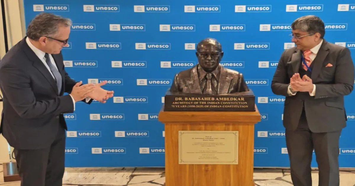 PM Modi Announces Unveiling of Ambedkar Bust at UNESCO Headquarters