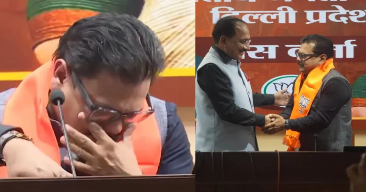 emotional-exit--rajesh-gupta-leaves-aap-and-joins-bjp