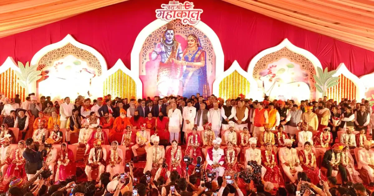 Madhya Pradesh CM Mohan Yadav’s Son Marries in Mass Ceremony With 20 Other Couples