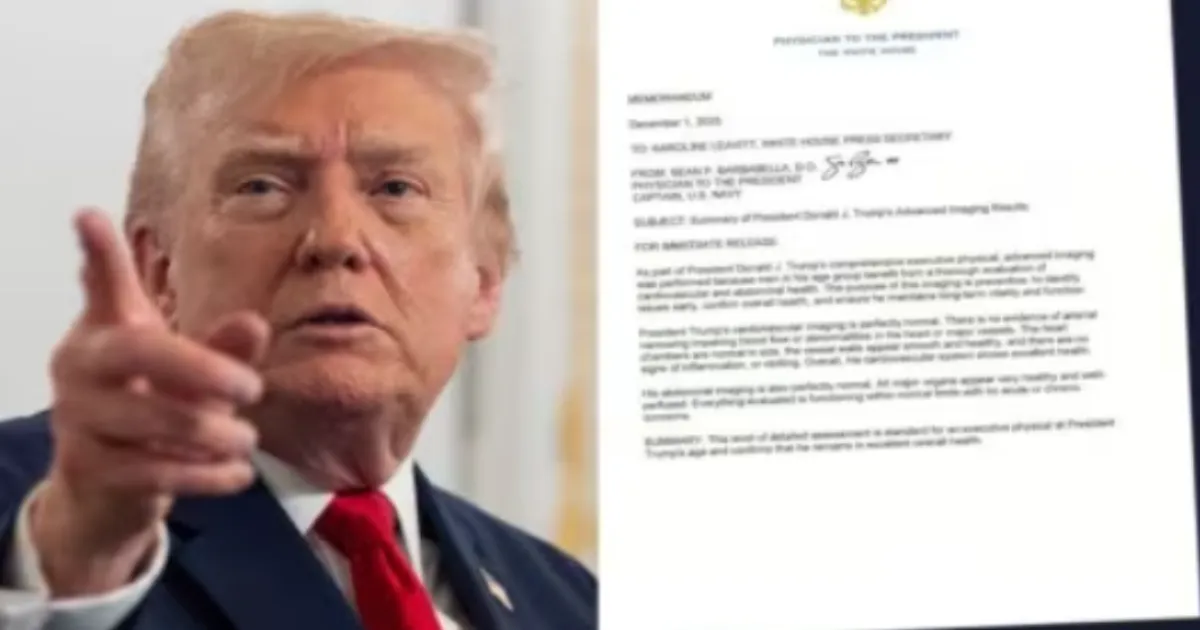 White House Releases Full MRI Results Showing Trump in ‘Exceptional’ Health