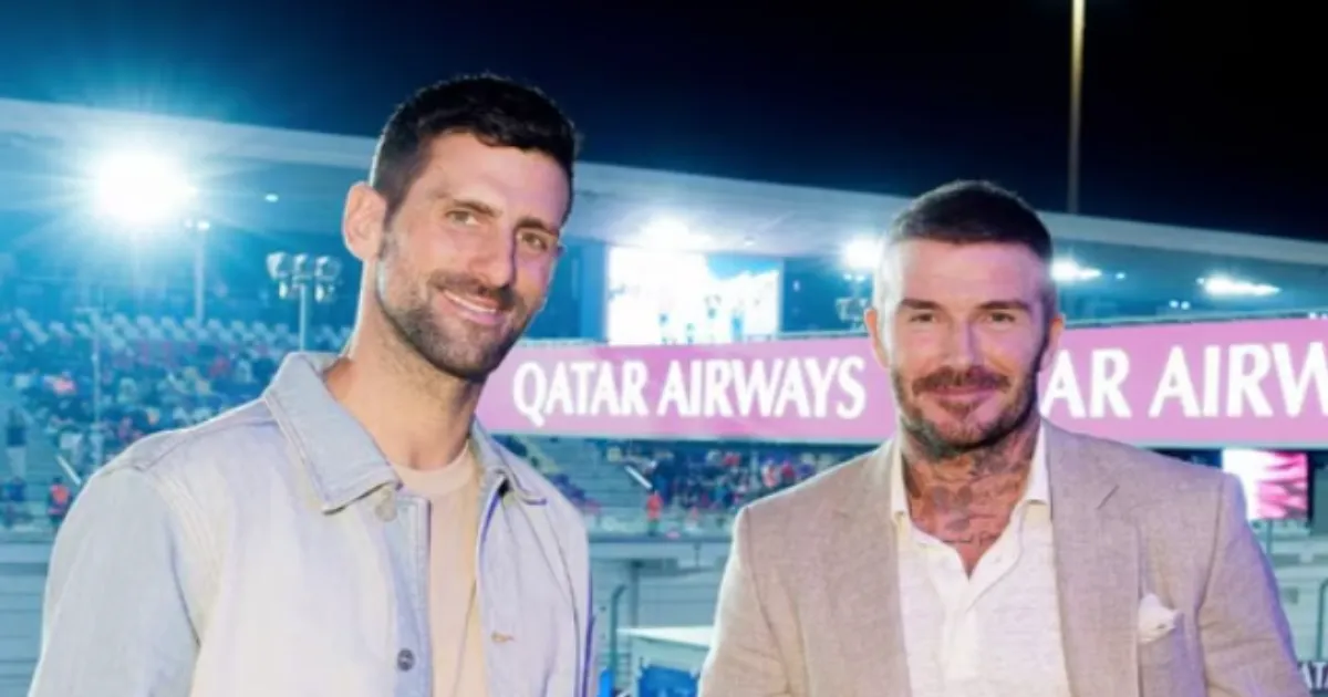 Beckham and Djokovic Light up Qatar Grand Prix With a Standout Celebrity Moment
