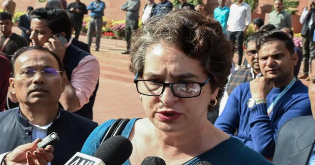 Priyanka Gandhi Says Govt Turning India into Dictatorship with Compulsory Phone App Installation