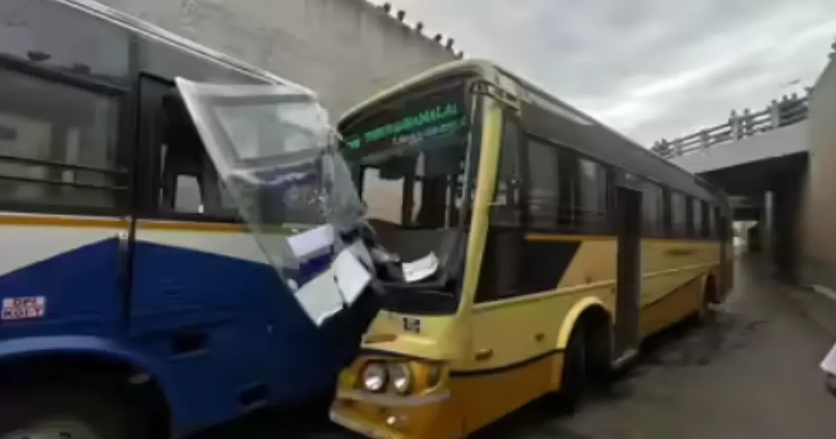 Tamil Nadu Sees Second Bus Disaster in 24 Hours; 13 Injured