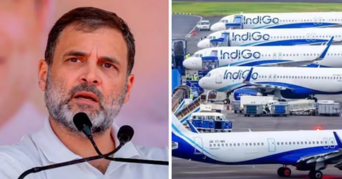 Rahul Gandhi Criticises Centre’s Monopoly After IndiGo Cancels Flights Over Crew Shortages