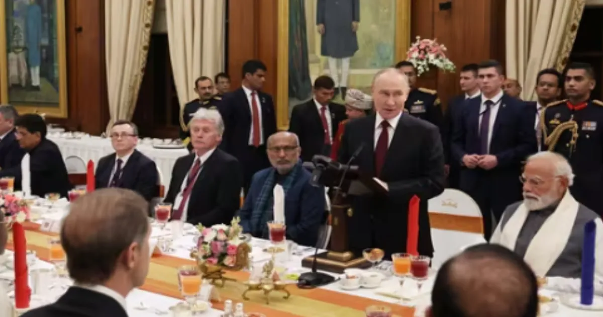 India Hosts Elaborate Vegetarian Banquet and Musical Fusion for Putin at Rashtrapati Bhavan