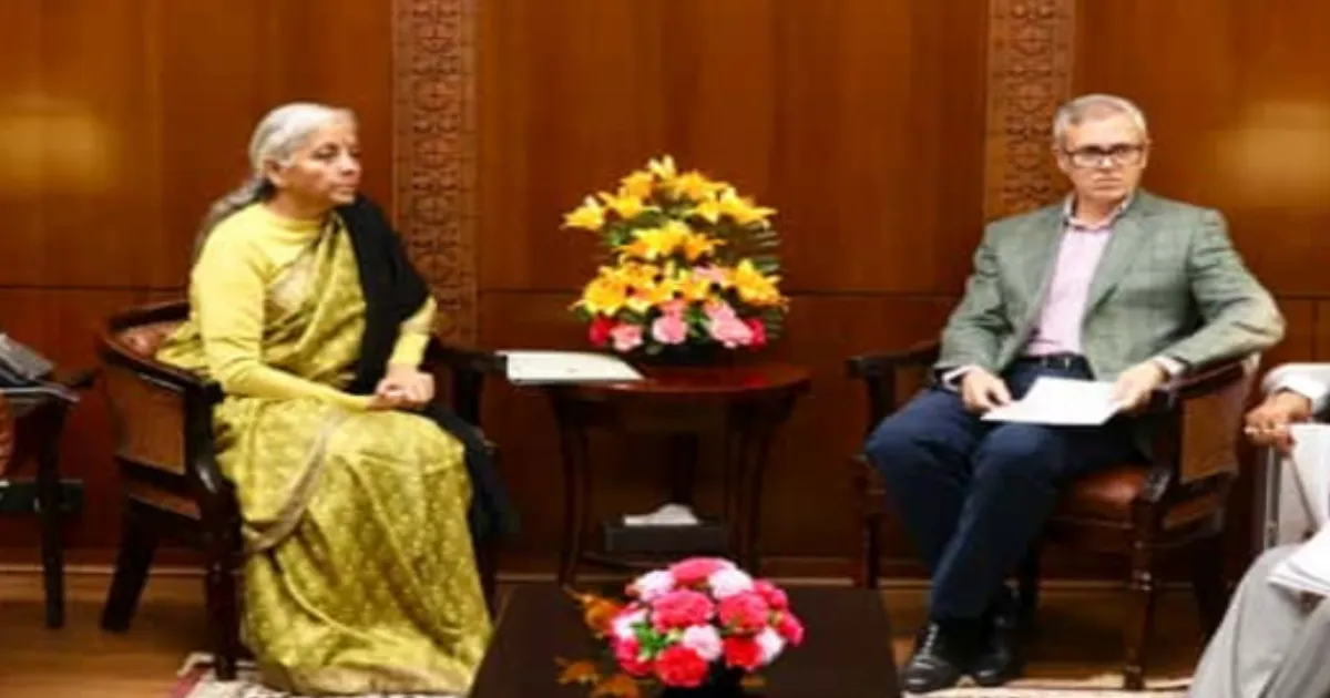 Sitharaman Applauds J&K CM Omar Abdullah’s ‘Focused’ Tourism Recovery Efforts