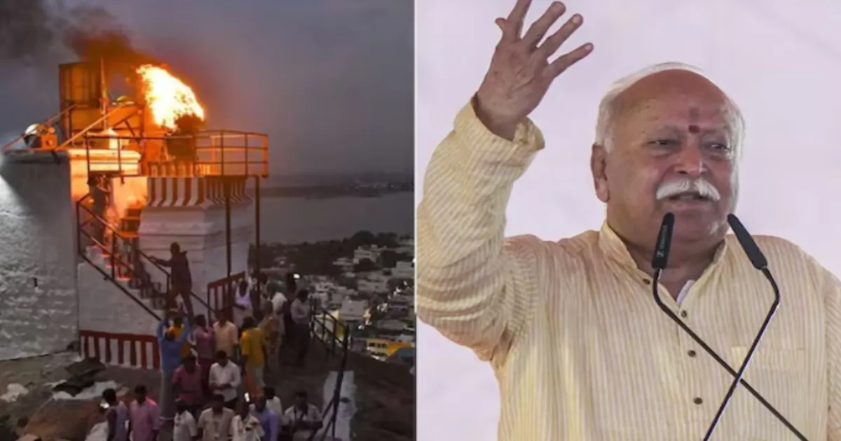 RSS Chief Asserts Hindu Strength in Tamil Nadu Will Decide Lamp-Lighting Dispute