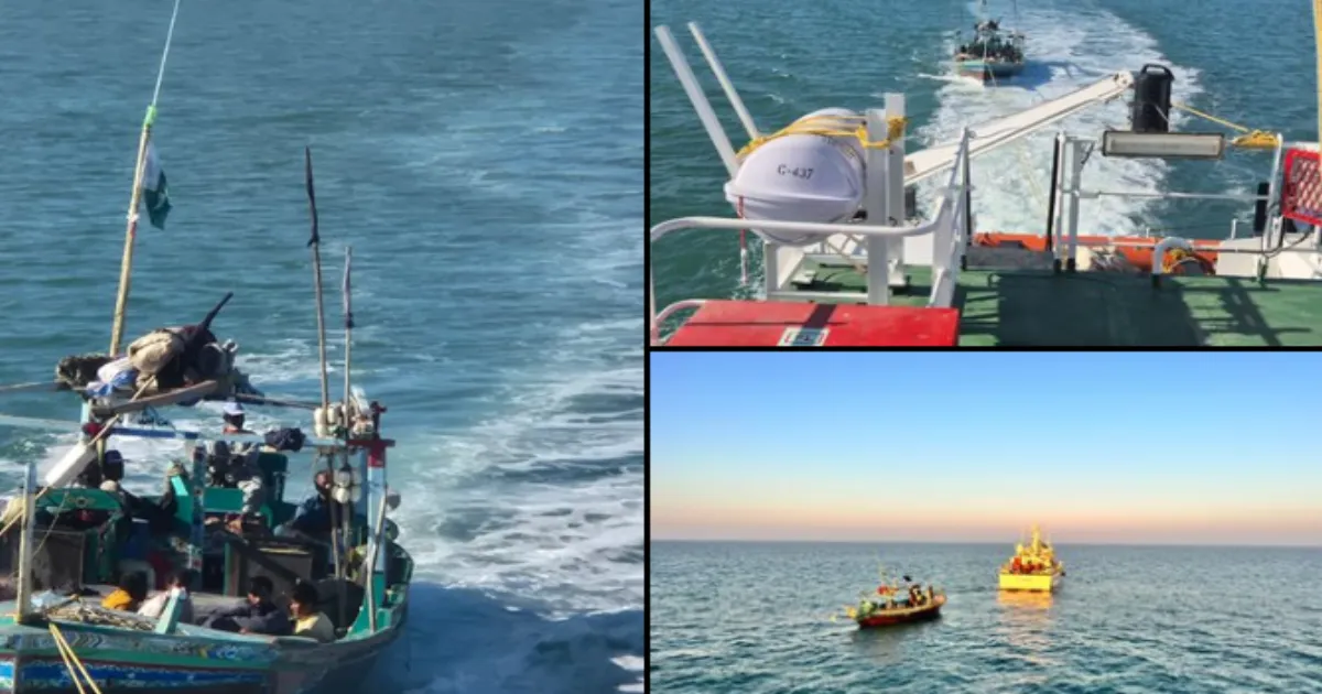 Indian Coast Guard Seizes Pakistani Vessel, Apprehends 11 Crew Members