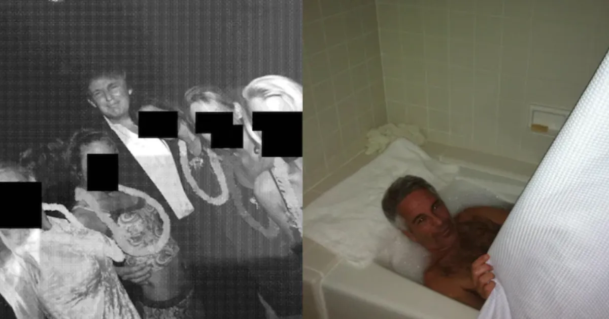 Trump Reacts to Newly Released Epstein Photos, Calls Them 