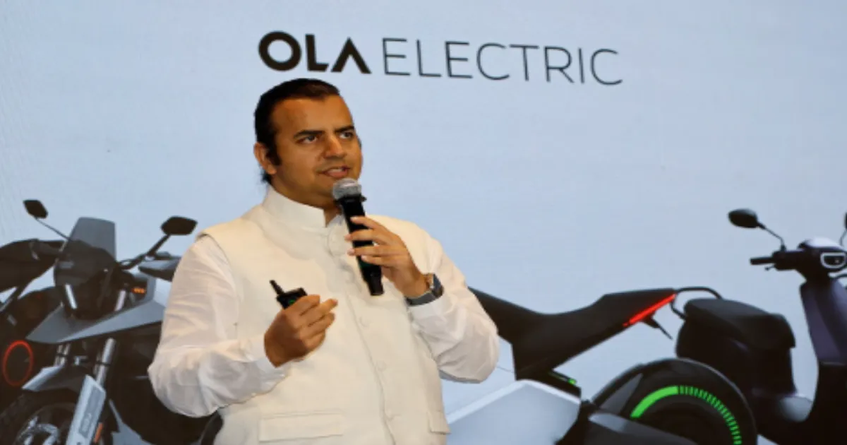 Ola Electric Recovers From Tuesday Slump Following Aggarwal’s 2.6 Crore Share Sale