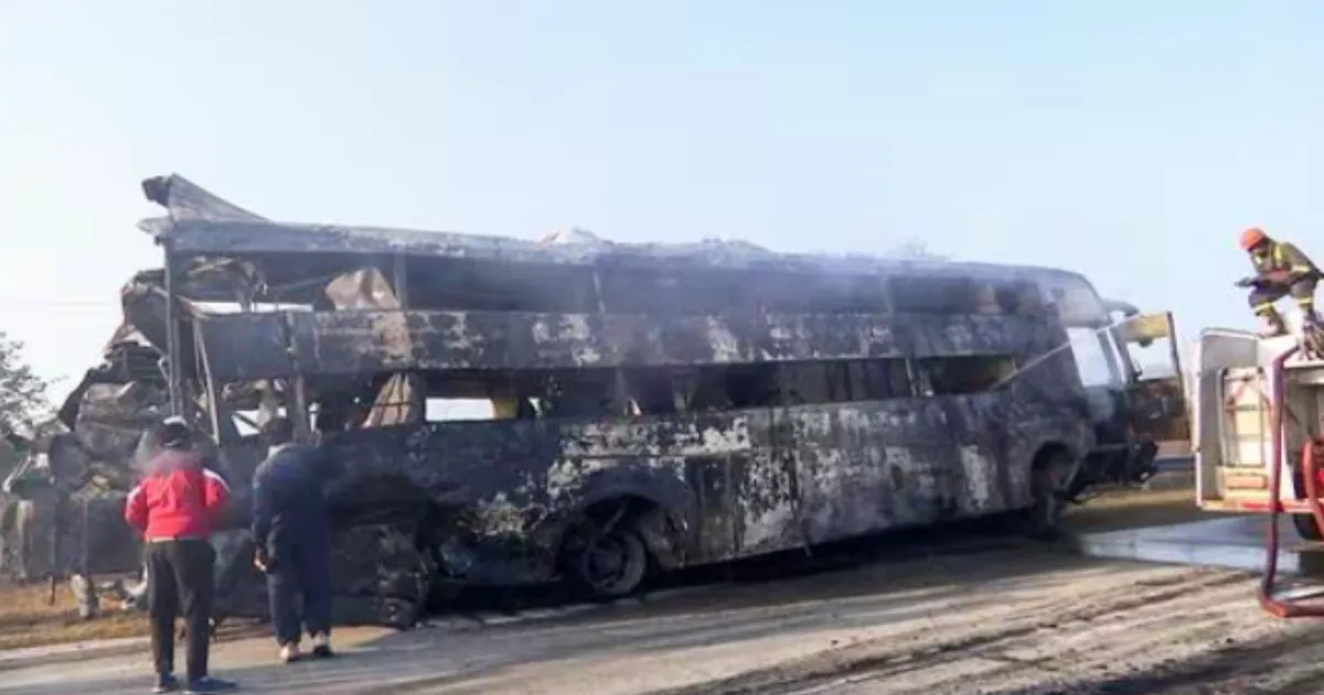 Government Informs Rajya Sabha: 64 Deaths in 45 Bus Fire Incidents Over Last Three Years