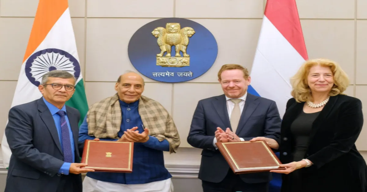 Defence MoU Signed Between India and Netherlands to Enhance Military-to-Military Cooperation