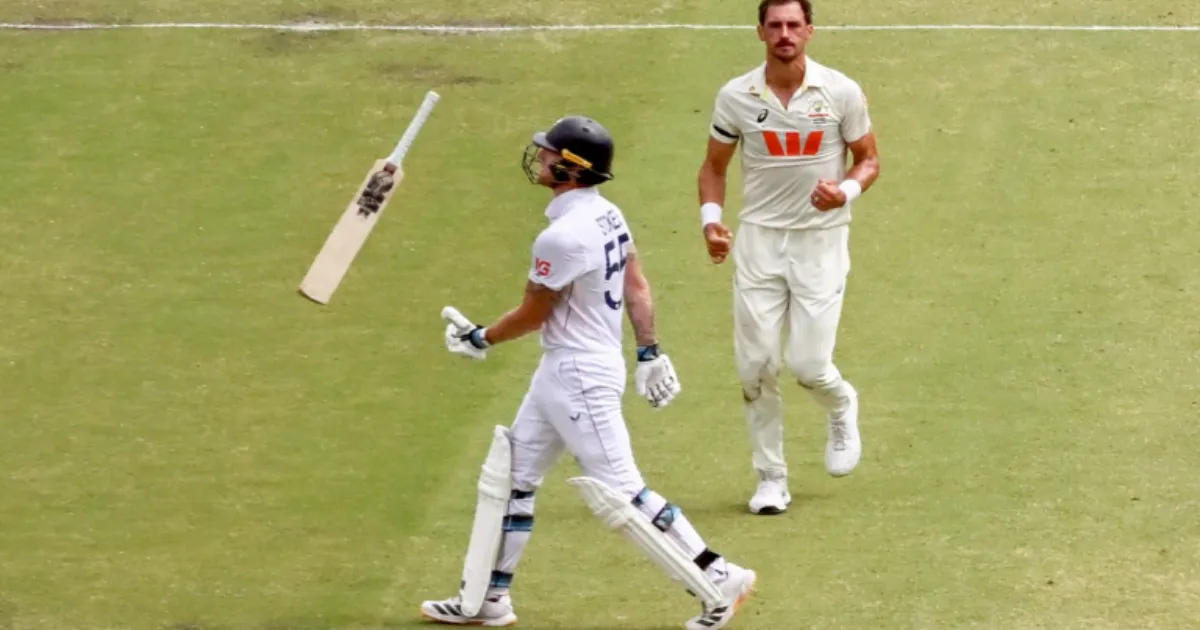 England’s Ben Stokes Shows Frustration Following Starc Wicket in Third Ashes Test