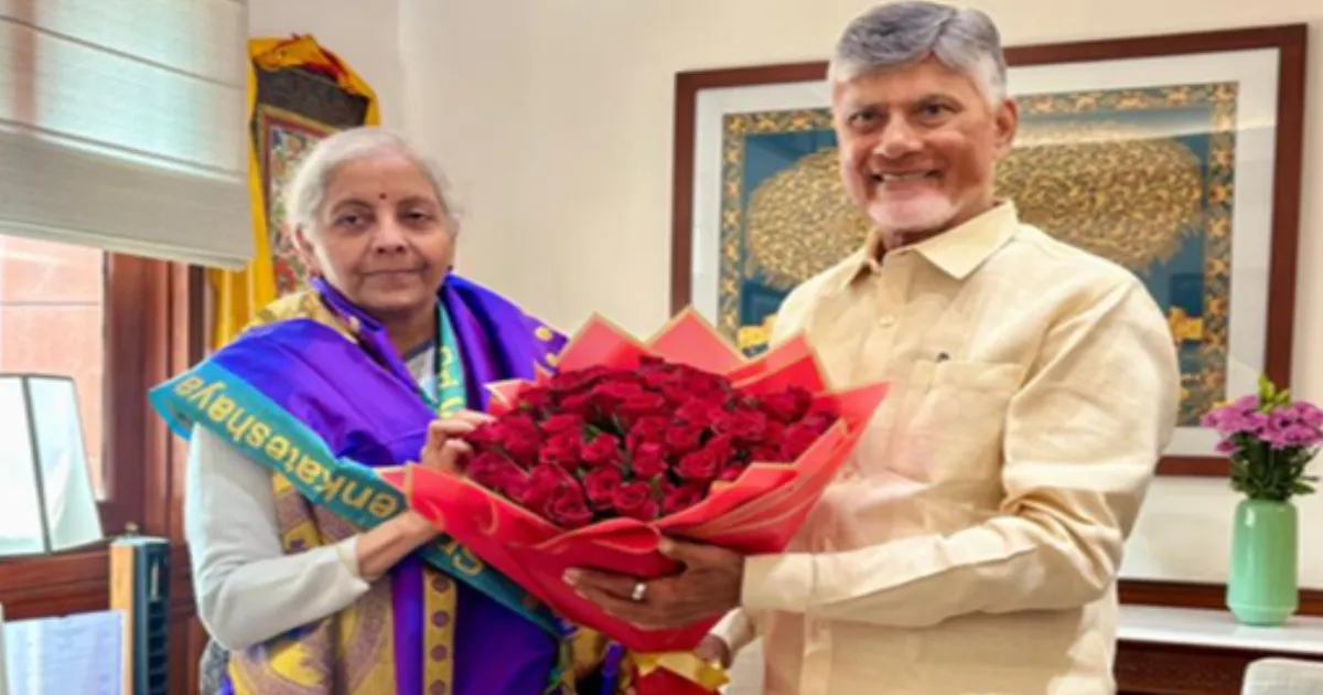 Naidu Urges FM Sitharaman to Release Funds for Key Andhra Pradesh Projects in Delhi Meetings