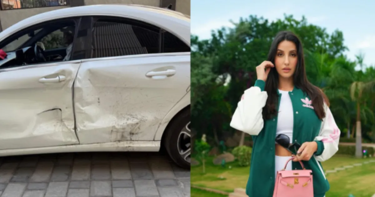 Nora Fatehi Injured After Drunk Driver Crashes Into Her Car in Mumbai