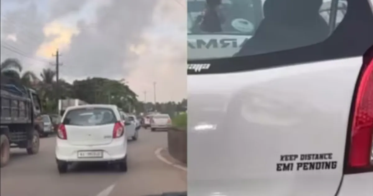 Karnataka Man’s ‘Keep Distance, EMI pending’ Sticker Turns Maruti Alto Into Viral Sensation