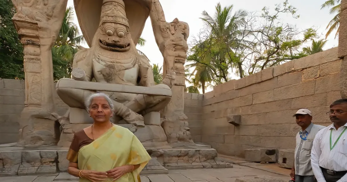 FM Sitharaman Expresses Dissatisfaction Over Sanitation at Hampi During Vijayanagara Visit