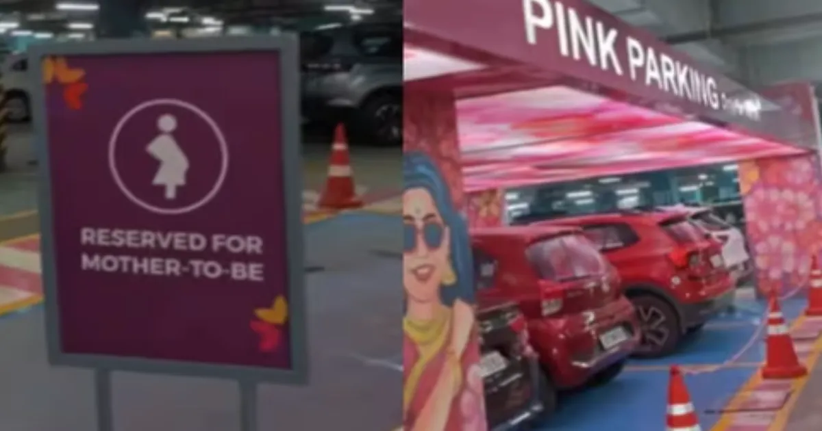 Bengaluru Mall Introduces Pink-Colored Reserved Parking for Mothers-To-Be