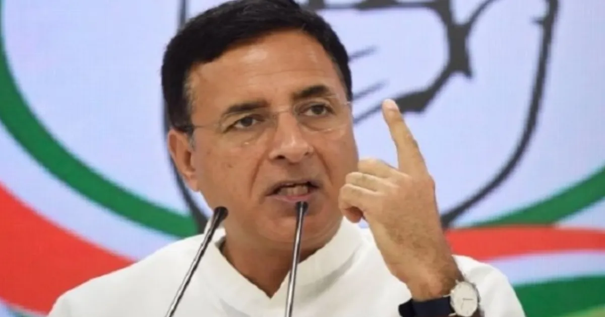 BJP Using ‘Vande Mataram’ as Tool of Division, Alleges Congress Leader Surjewala