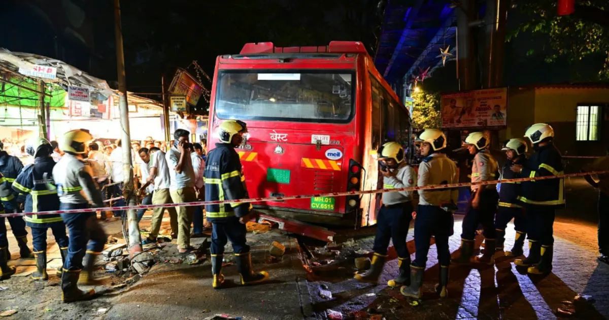 Four Killed, Nine Injured as Mumbai BEST Bus Loses Control While Reversing