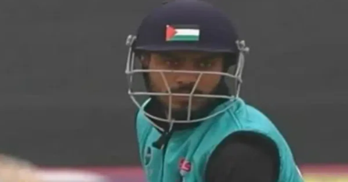 Police Launch Inquiry Over Palestinian Flag Displayed on Helmet at Jammu Match