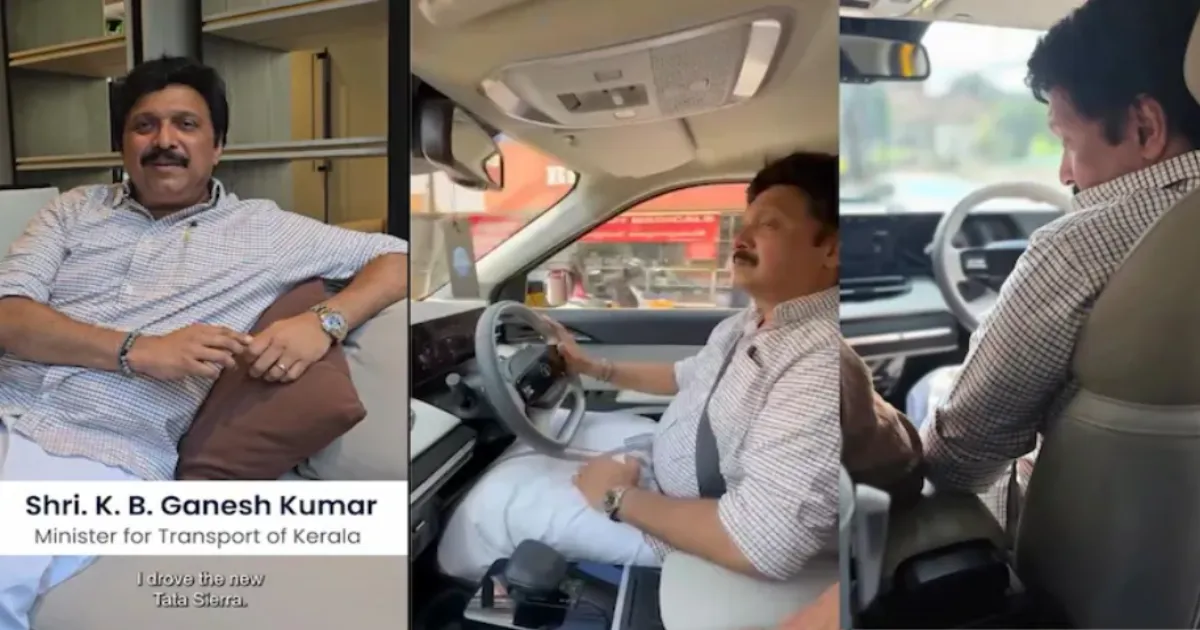 Kerala Transport Minister Ganesh Kumar Becomes First To Book Tata Sierra in State